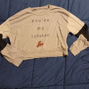 Long sleeve crop top